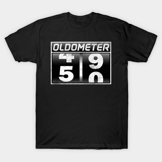 Oldometer 49-50 Awesome Since 1971 Funny 50th Birthday Gift T-Shirt by Kens Shop